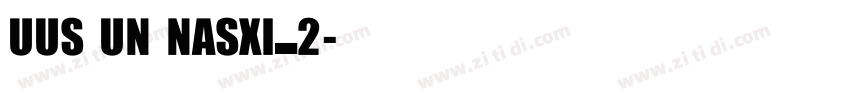 UUS UN NASXI_2字体转换